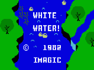 White Water! title screen for Intellivision